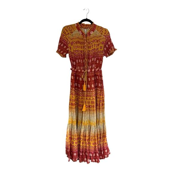 Free People Rare Feeling Maxi Dress in Orange Size S - Picture 1 of 4